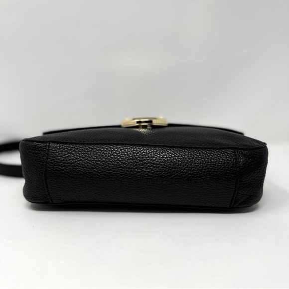 Michael Kors Black Leather Chainlink Shoulder Bag - Picture 7 of 13